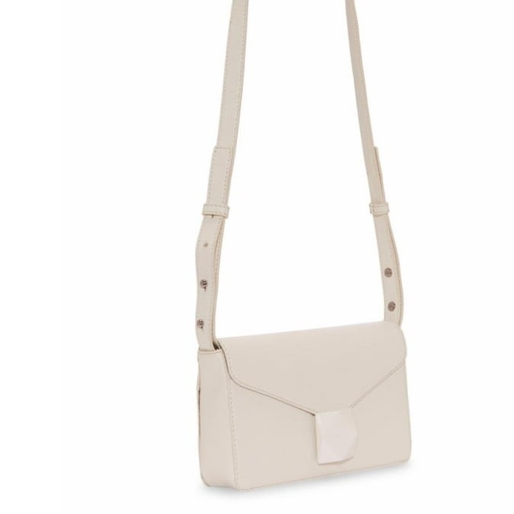 Vince Camuto Ivory Leather Crossbody Bag